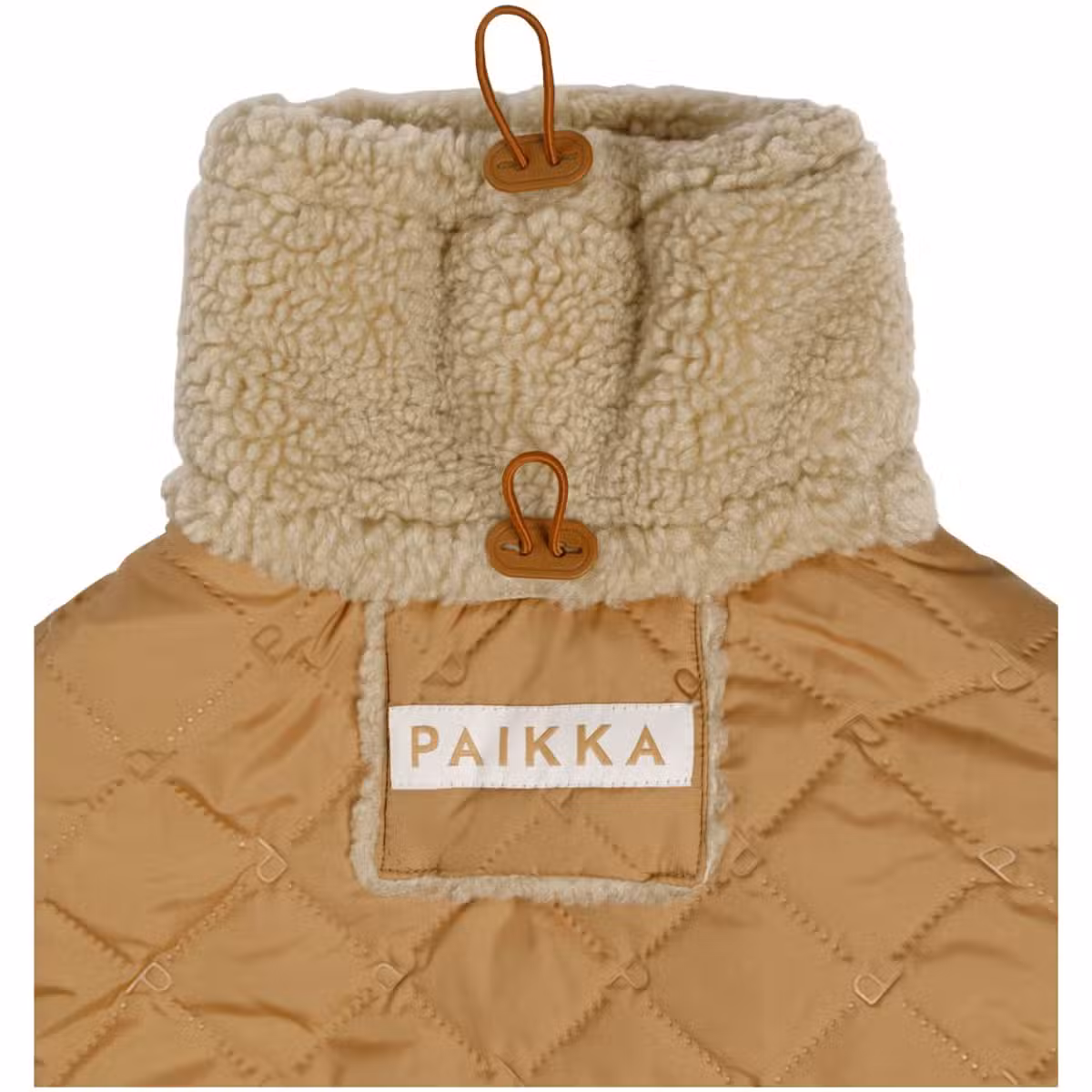 Paikka Quilted Sherpa Jakke, Camel - Billede 2