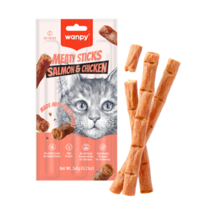 Wanpy Cat - Meaty Sticks Salmon & Chicken