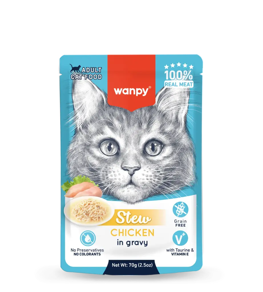 Wanpy Cat Stew Chicken in Gravy 70g