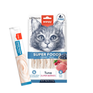 Wanpy Cat SUPERFOODS Creamy Lickable Tuna with Super Berries 70g