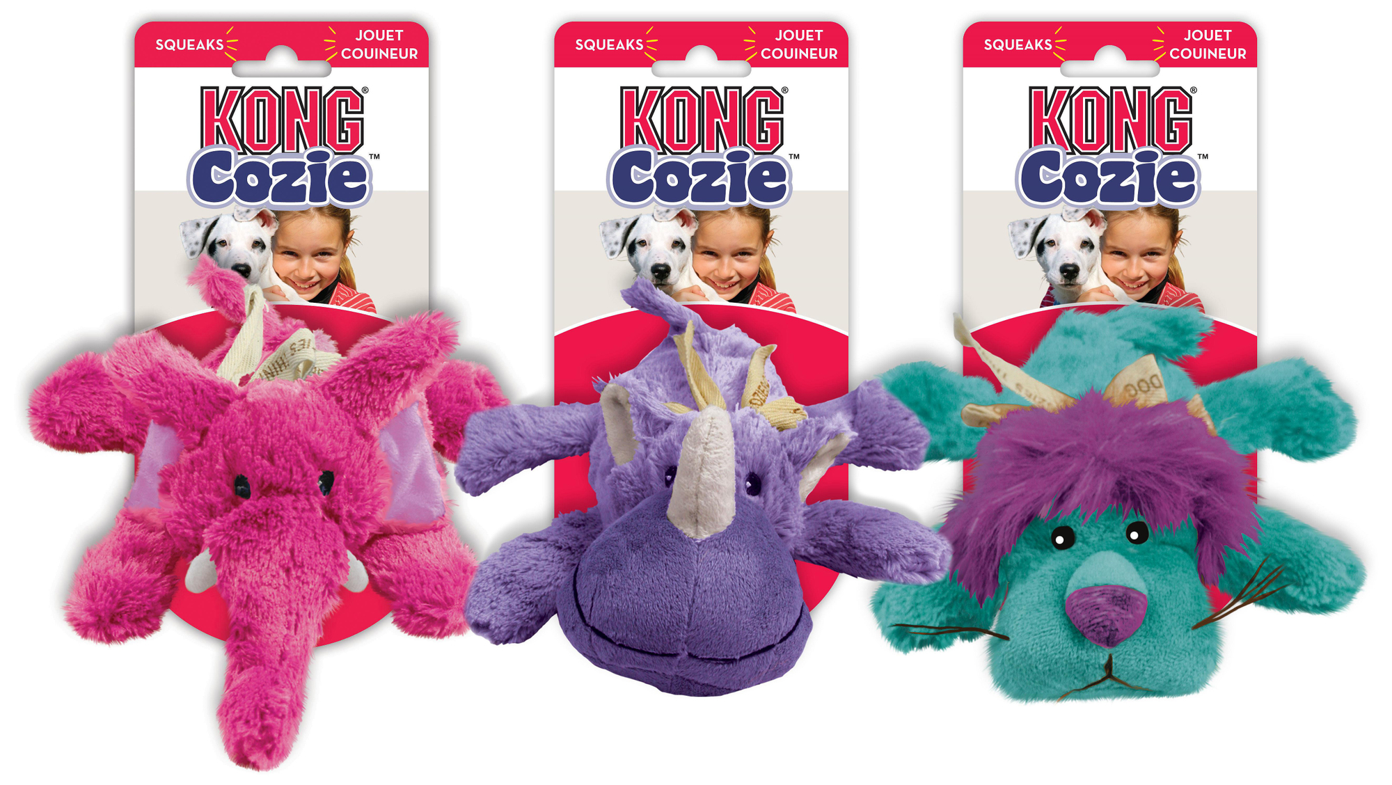 Kong Cozie Brights Mix M